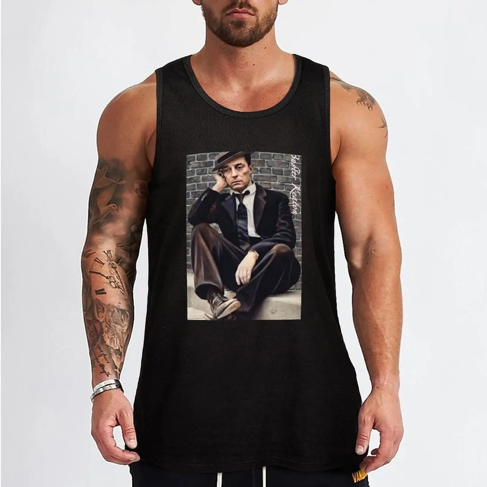 Buster Keaton Tank Top anime t-shirts gym men singlet for men