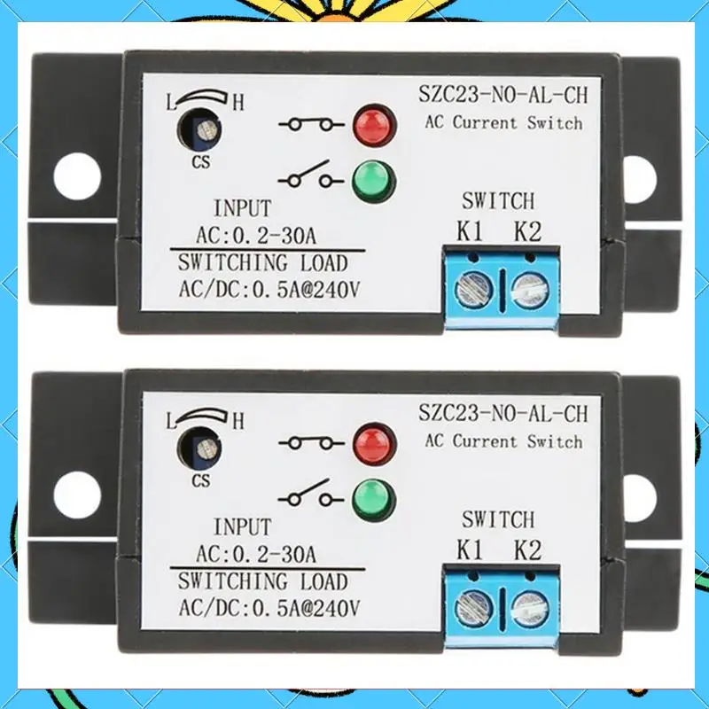 2X Current Sensing Switch Normally Open Current Sensing Switch Adjustable AC Current Isolation Monitoring SZC23-NO-AL-CH-[A51I]