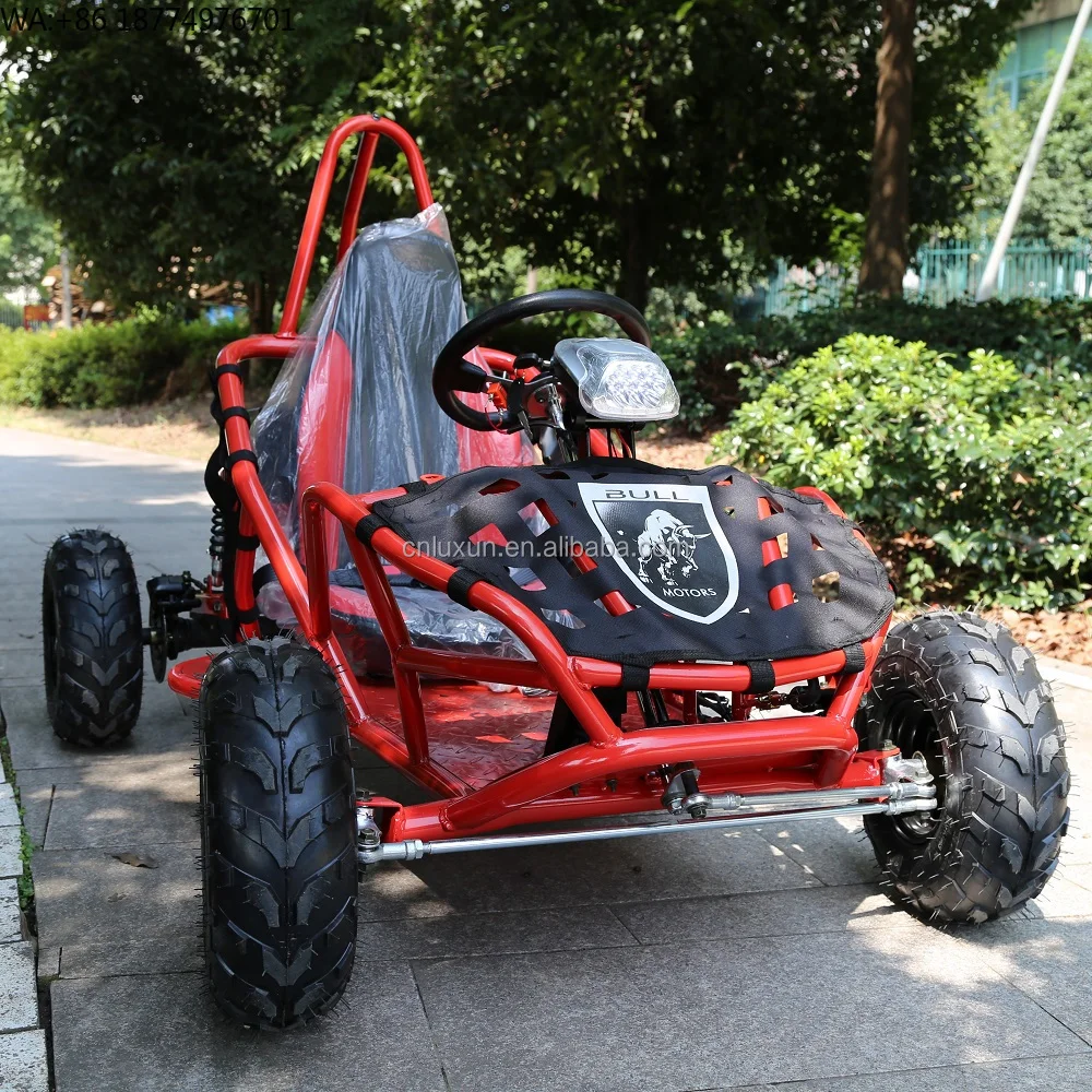 LUXUN Factory 500W Electric Go Kart for Kids Hydraulic Disc Brake Sports Motor with Shaft Drive for Outdoor Use