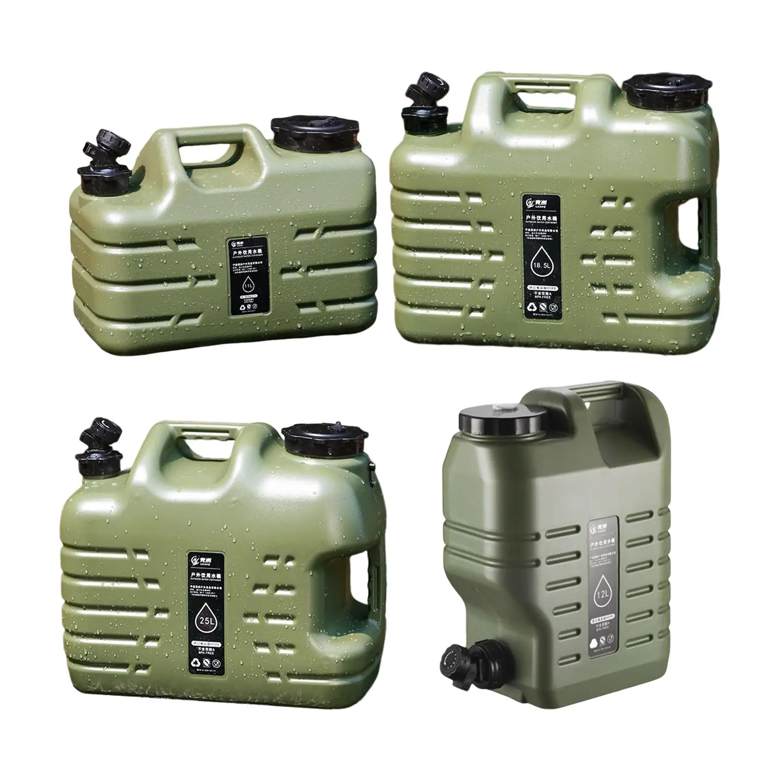 

Portable Water Container with Spigot, Water Storage Camp Picnic Water Jug for Camping Outdoor Hiking