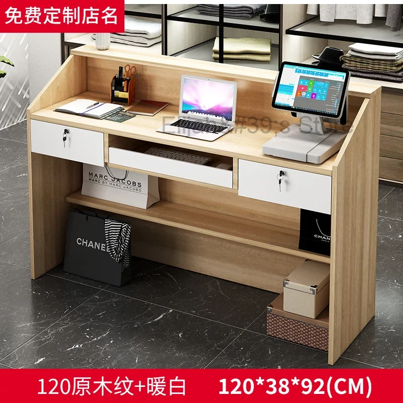 Bar Counter Cashier Counter Small Simple Counter Company Front Desk Reception Desk Beauty Shop Clothing Store
