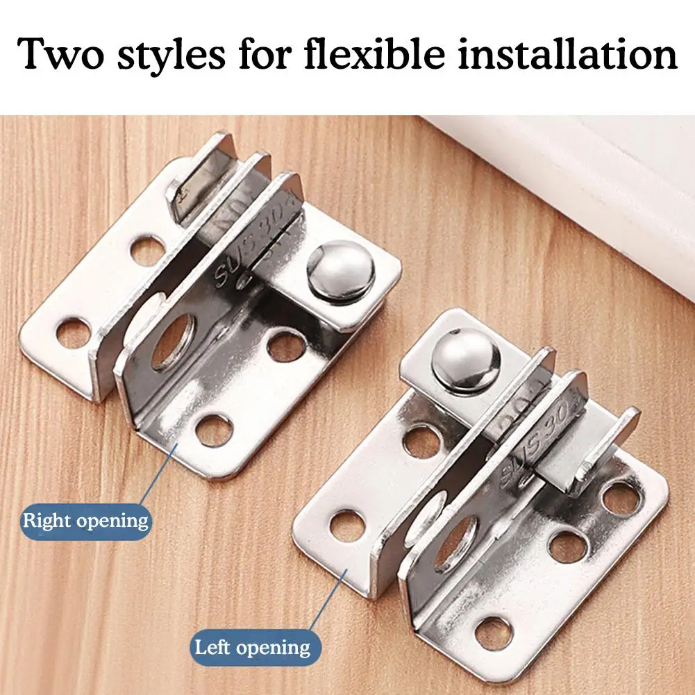 Flip Latch Gate Latch with Padlock Hole Stainless Steel Barn Door Lock Safety Door Lock Catch for Garage Door Pet Room