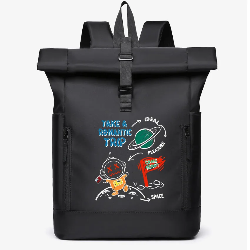 

Business Trip Backpack Computer Bag Laptop Bag Commuter Travel Men's School Bag Astronaut Cartoon College Student Bag ﻿