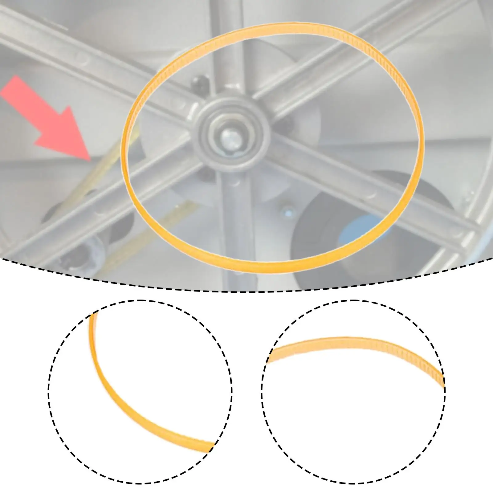 

Band Saw Drive Belt 13.4 inch Circumference Accessory DIY Turbine Engine Spare Parts High Strength Toothed Ribbed Replacement