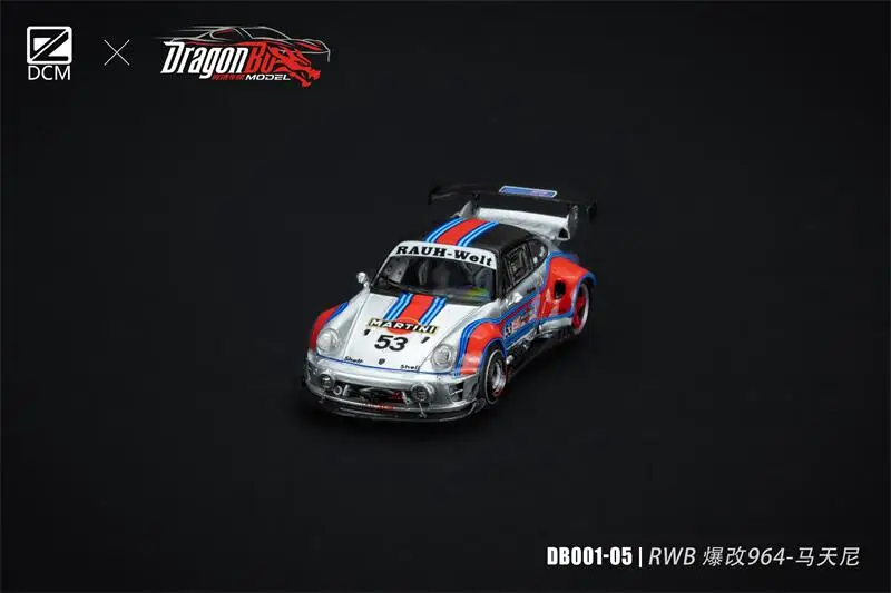 

D.BoModel & DCM 1:64 RWB 964 Martini Limited999 Die-Cast Car Model Collection Miniature