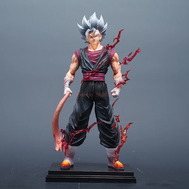 32cm 드래곤 볼 Vegetto 애니메이션 피겨 모델 팔 교체 Vegetto Super Saiyan 4 입상 동상 컬렉션 모델 장난감 선물