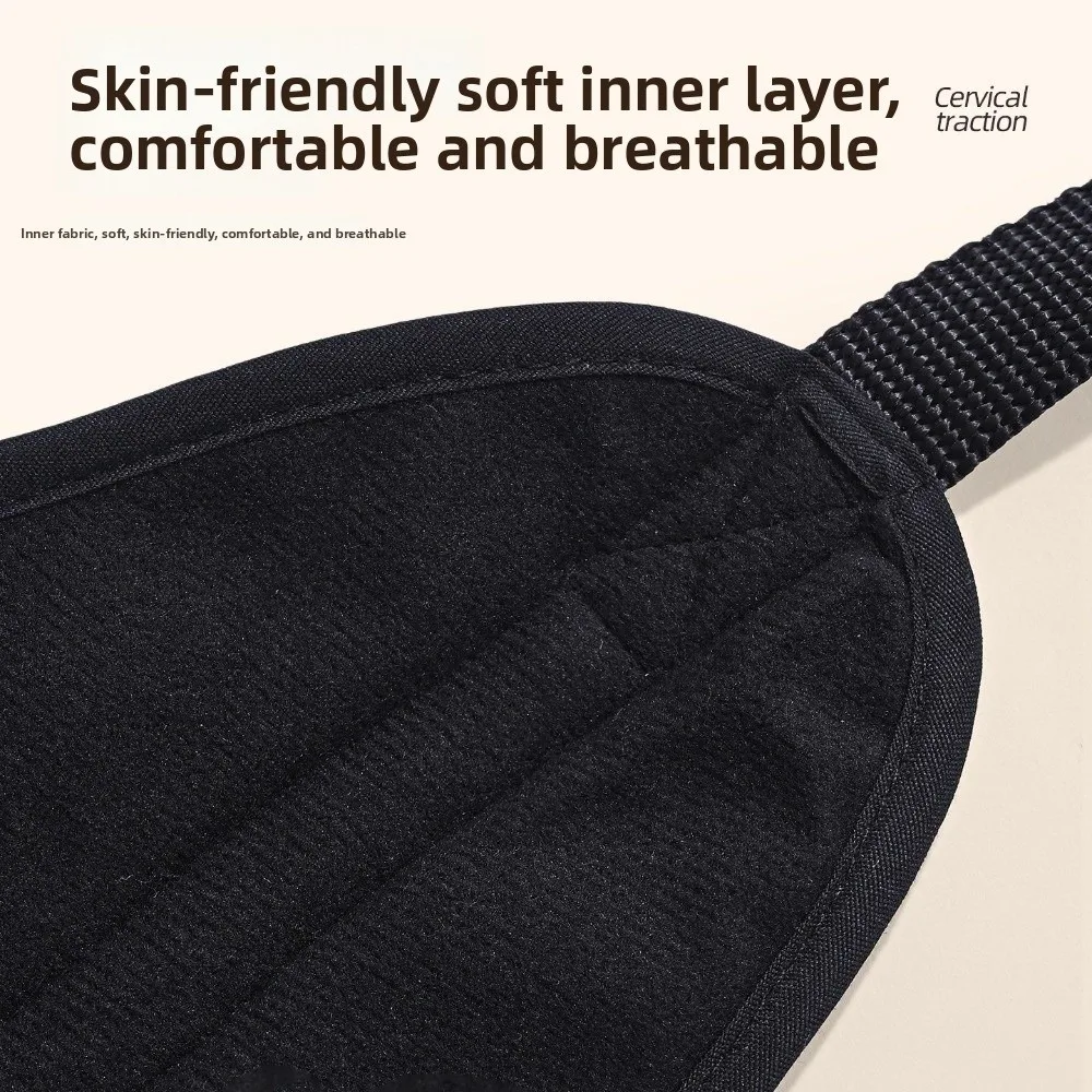 Ergonomic Door Hanging Neck Brace Adjustable Straps Thickened Cervical Decompression Sling Household Neck Traction Device