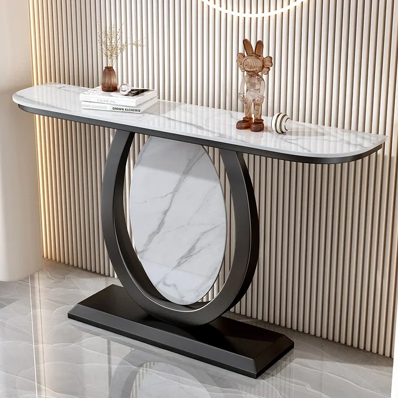 

Vintage Nordic Console Table Metal Midcentry Marble Hallway Console Table Luxury Entrance Tisch Wohnzimer Living Room Furniture