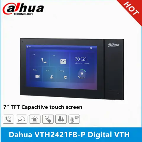Dahua Digital VTH VTH2421FB-P VTH2421FW-P IPC surveillance Alarm integration High performance & Cost-effective Support POE