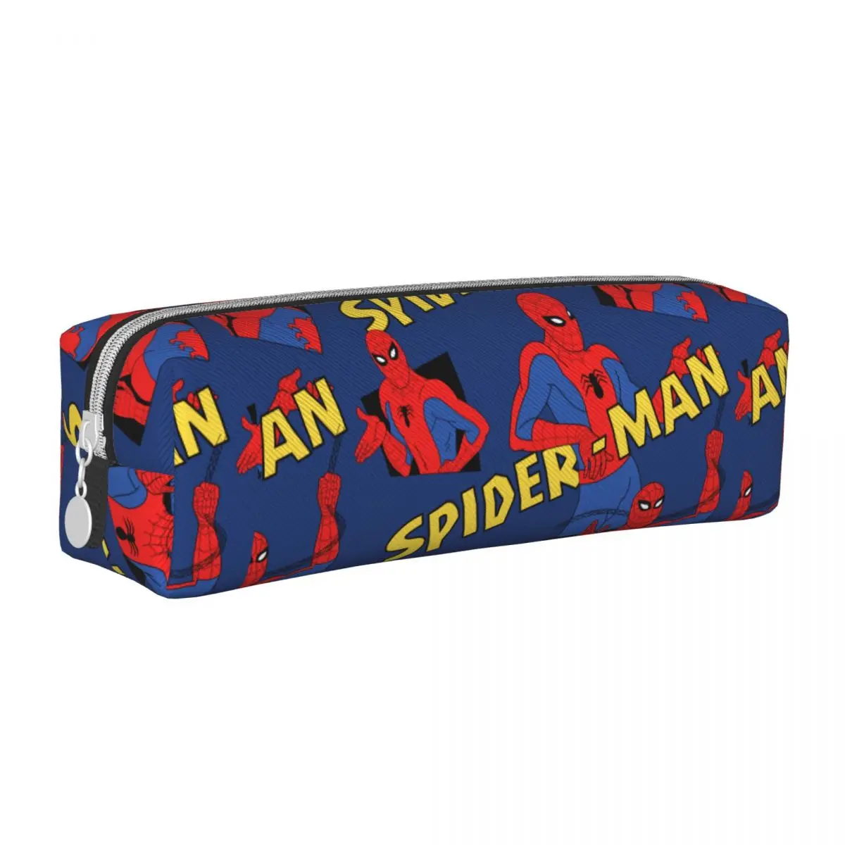 spider man pose pattern pencil case pencil pouch pen box para menina e menino grandes bolsas de armazenamento estudantes escola zipper papelaria 01