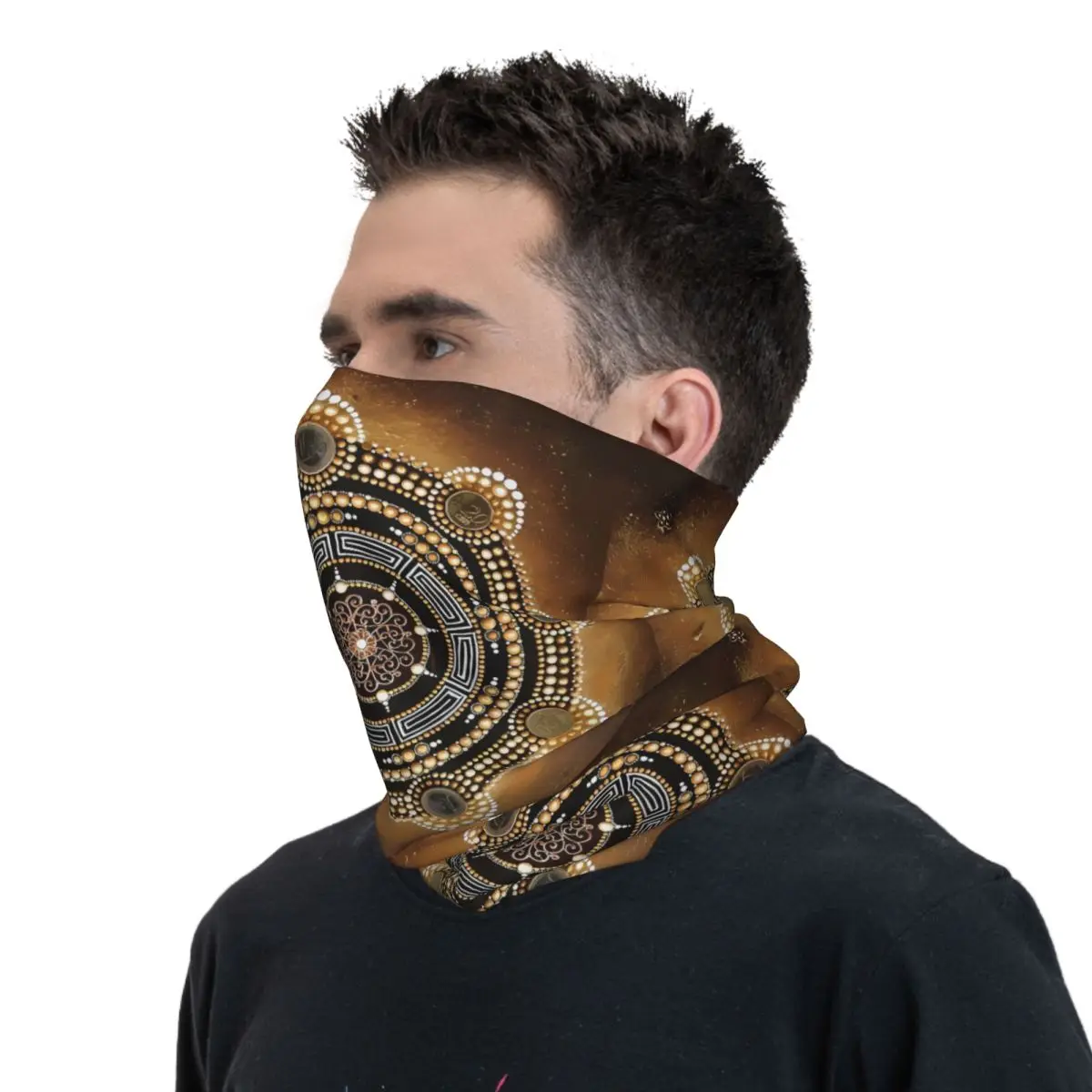 Datura (3) Scarf Neckerchief Neck Face Mask Polyester