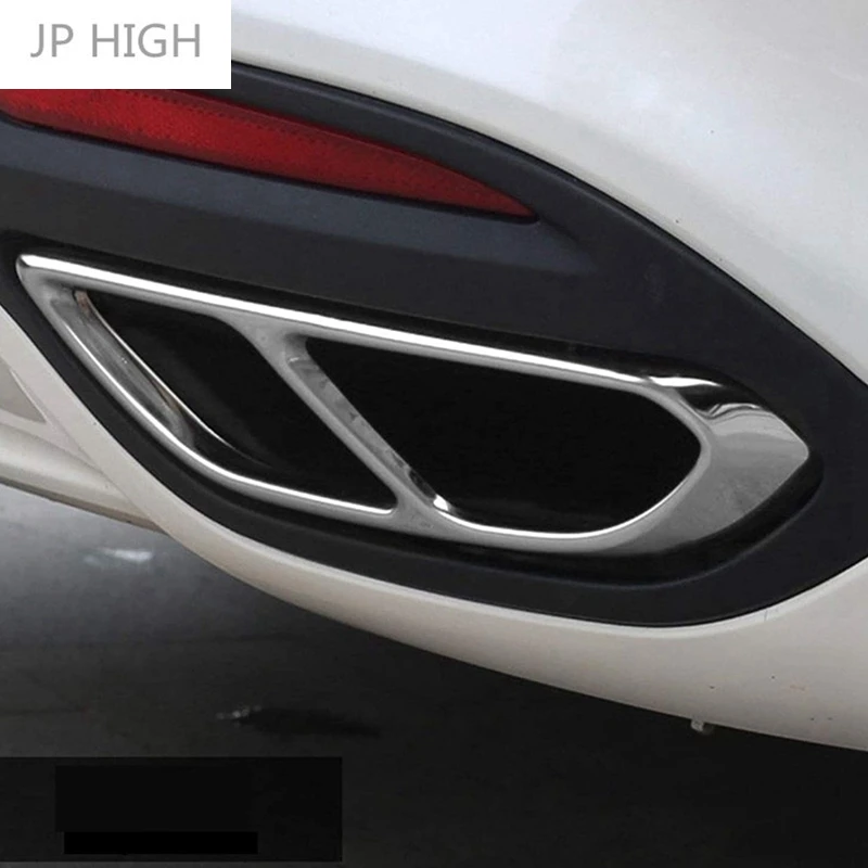 Car Rear Dual Exhaust Muffler End Pipe Stickers Cover Trims Accessories for Ford Mondeo/Fusion Sedan 2013-2020