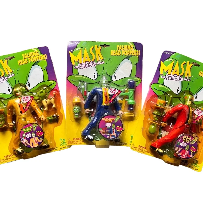 

The Mask Retro Hanging Card with Bullet Action Figures Adult Children's Toy Vintage Toy Collectible Birthday Gift