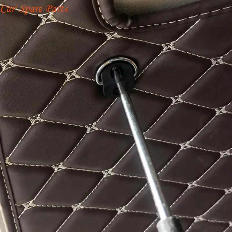 Y4UA 4pcs Multipurpose Car Trunk Storage Net Organizers with Screws Adjustable Elastic Mesh Hook Upgrades for Secure Carry