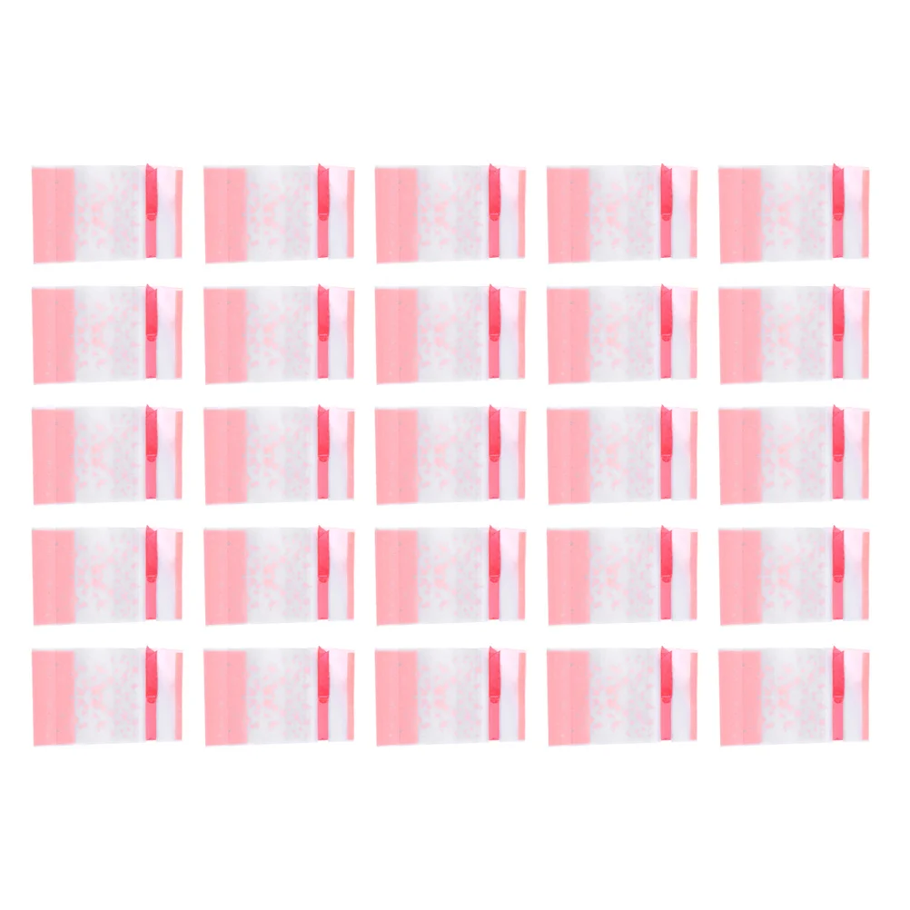 

25pcs Sakura Candy Bags Drawstring Gift Packing Pouches Decorative Baking Bags Plastic Storage Wedding Favors Jewelry Packaging