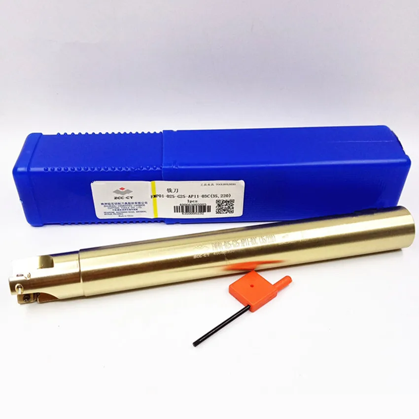 EMP01-025-G25-AP11-03(150)/EMP01-025-G25-AP11-03C(35,115)/(35,170)/(35,220) EMP01 ZCC.CT 90° Square shoulder milling cutter rod 1PCS/BOX