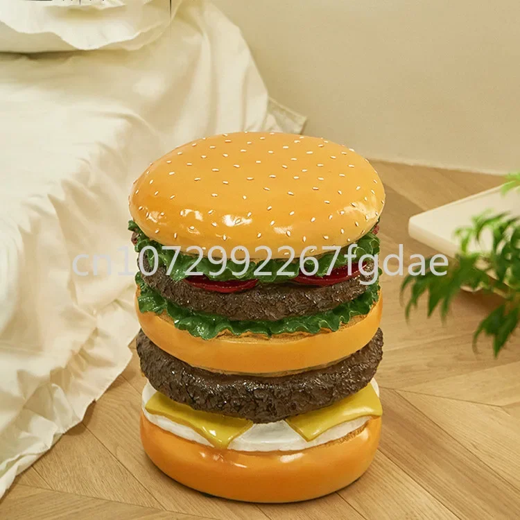 Modern Minimalist Stool Burger Corn Creative Shoe Exchange Net Red Ins Wind Stool Living Room Decorative Ornaments Airdrop