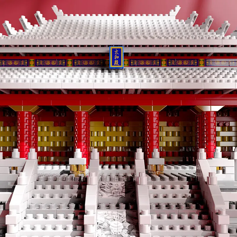 ZHEGAO Hall of Supreme Harmony Building Blocks Forbidden City Model Chinese Ancient Architecture Figures Collection Souvenirs