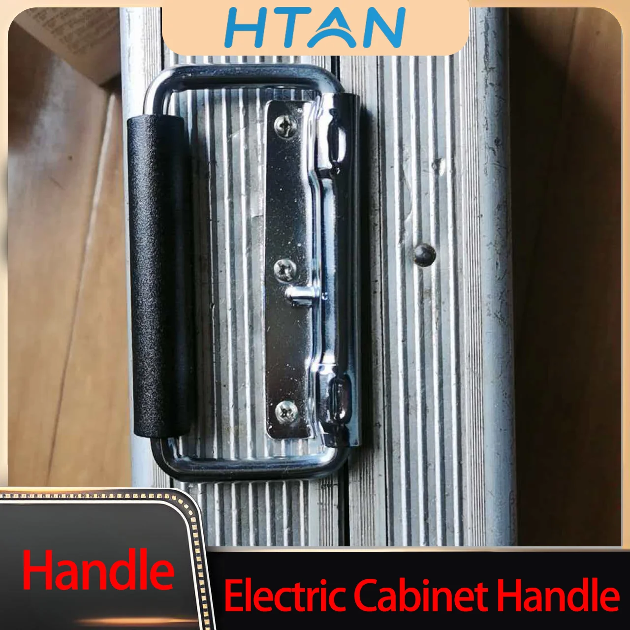 

4pcs Stainless Steel Spring Handles Rubber Grip Industrial Equipment Toolboxes Folding Applications Durable Hardware Accessory