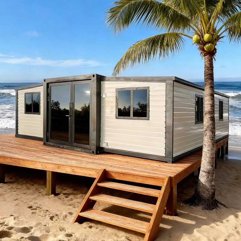 Commercial Foldable Container House Large Transparent Window Good Ventilation Modern Appearance Portable Modular Building