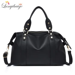 High Quality Leather Shoulder Crossbody Bags for Women Luxury Handbags Women Bag Designer Large Capacity Soft Tote Messenger Bag