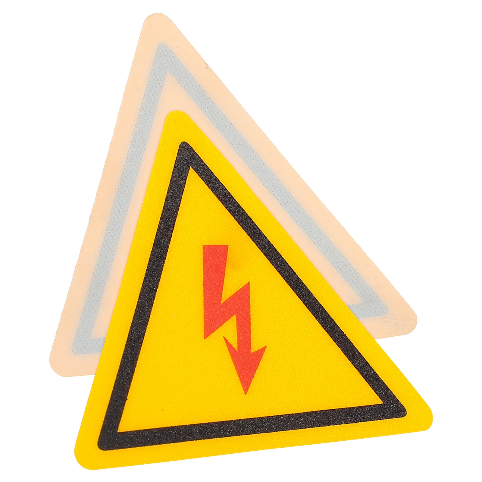 Signes d'autocollants de logo électrique, autocollants attro, panneau d'iode, danger, applique, 2 pièces