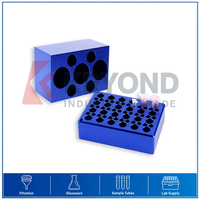 Multipurpose Modular PCR Cooler Aluminum Ice Box Low Temperature Thermostat Rack For 0.2ml 1.5ml 15ml 50ml Laboratory Use Set