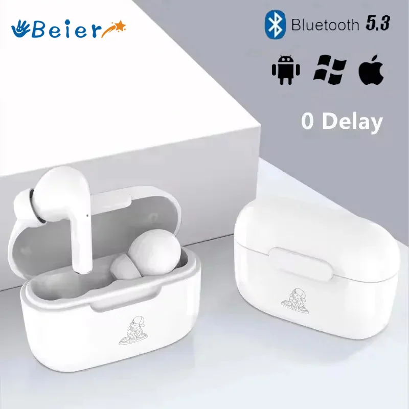 

Beier True Wireless Earphone E17 Sport Earbuds Bluetooth 5.3 Headphones Hifi Sound TWS In Ear Headset Noise Cancelling With Mic