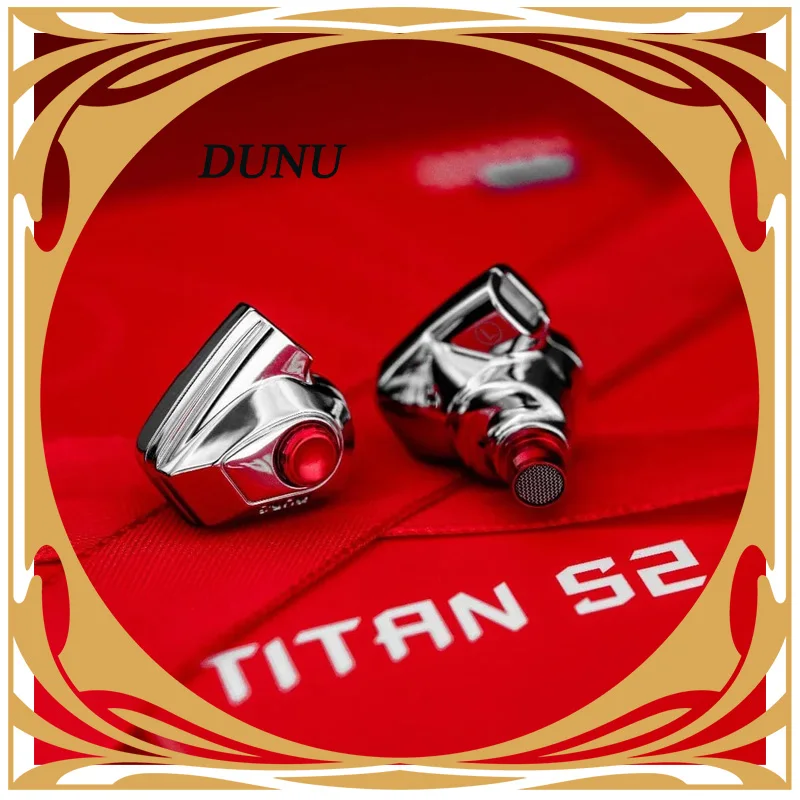 

DUNU TITAN S2 Наушники-вкладыши с динамическим драйвером IEM Q-Lock Mini Сменный разъем Проводная аудиогарнитура Hi-Res 0,78 мм 3,5 мм + 4,4 мм
