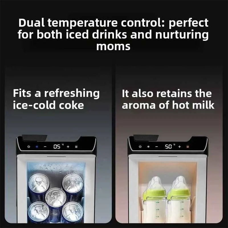 For Tesla Refresh Model Y Juniper Portable Car Mini Fridge Cooling & Warming Dual Function 3.6L Car Refrigerator Freezer