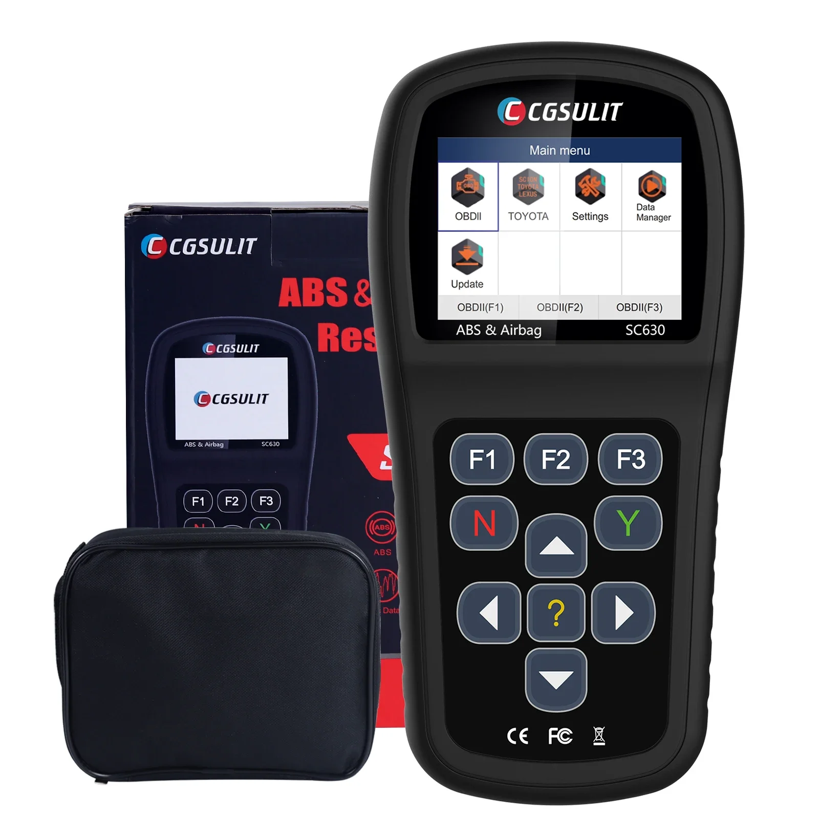 SC630 Support ABS/SRS/ABS Reset Car OBD2 Code Reader Scanner