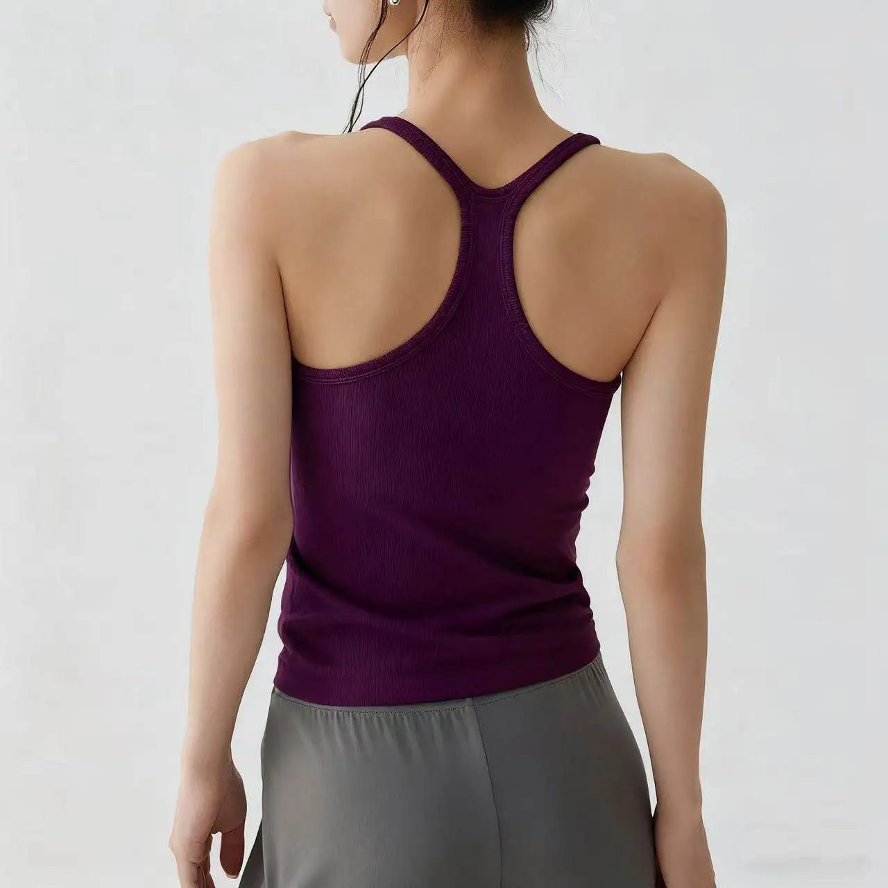 Seamless Shock-proof Sports Bra for Women Mid-Intensity Push-up Anti-sagging Running Top Fitness Vest Yoga Shirts All-in-one