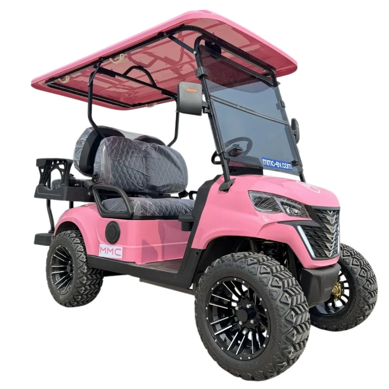 MMC مبيعات المصنع مباشرة 2 + 2 مقعد مزدوج عظم الترقوة 4WD عربة جولف مجهزة ببطارية ليثيوم عالية السرعة 48 فولت/60 فولت/72 فولت #5