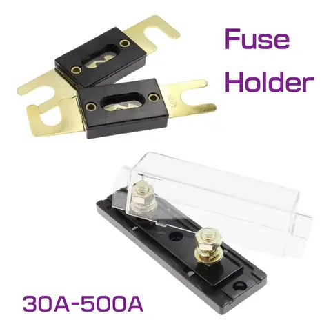 Bolt-on Installation Type ANL Car Fuse Box with AMP Fusible Fuse 30 40 50 100 125 150 250 300 400 500A  Automotive Fuse Holders