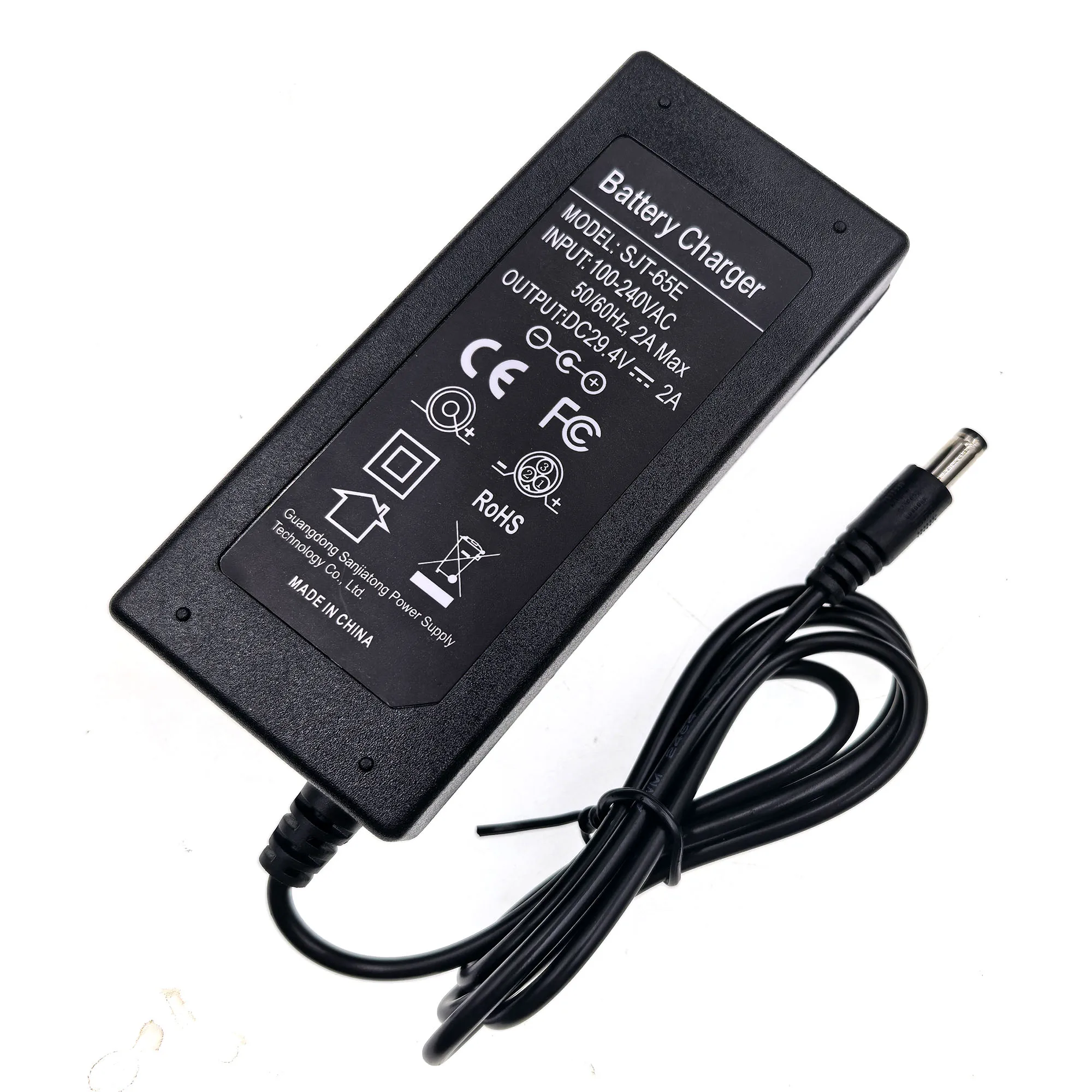 شاحن بطارية ليثيوم أيون 29.4 فولت 2 أمبير لشاحن بطارية ليثيوم 24 فولت 25.2 فولت 25.9 فولت 7 ثانية مع موصل DC5525