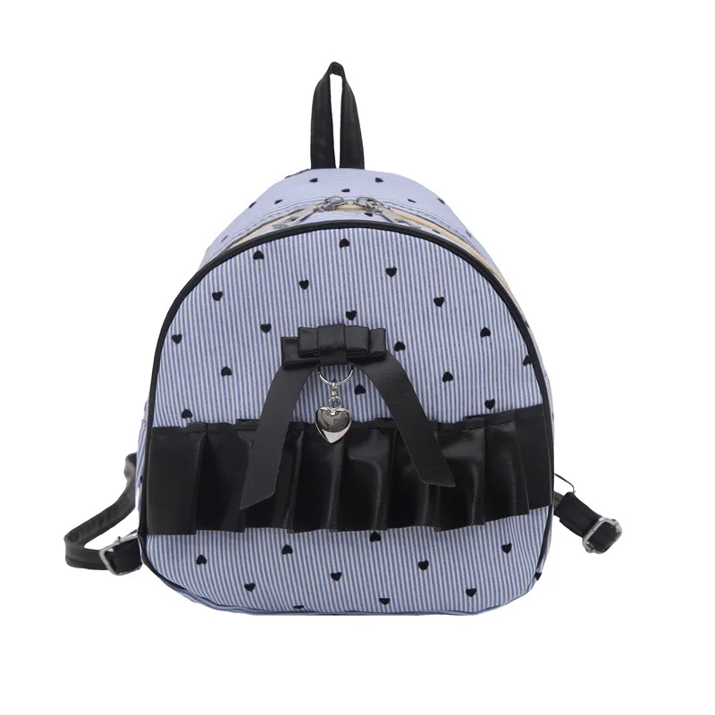 Korean-style girl bow backpack for girls 2025 new style fashionable and cute polka dot small backpack versatile handbag