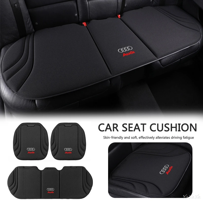 Nuevo cojín antipolvo para asiento de coche, fibra de algas marinas, transpirable, antideslizante, protección para Audi A3 A4 A5 A6 A7 Q3 Q7 RS Sline, adhesivo