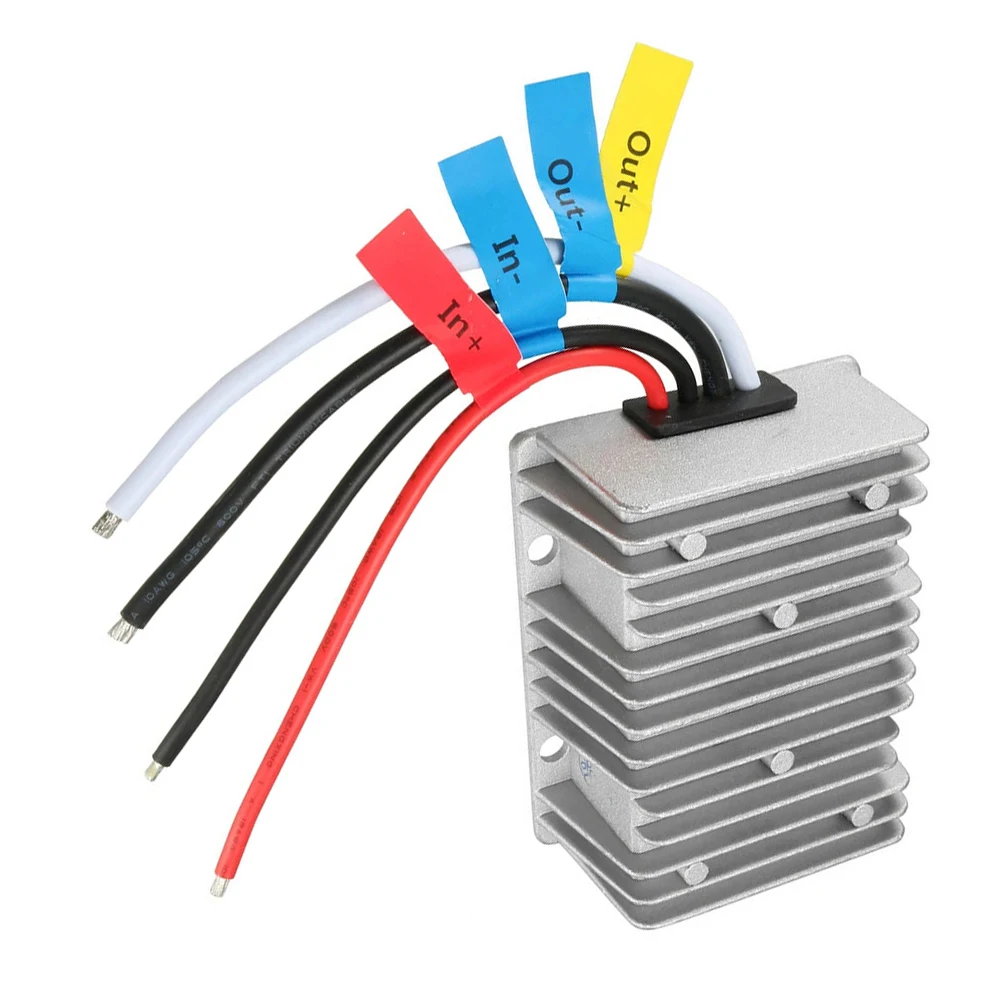 

Преобразователь напряжения Silver DC-DC, понижающий, 40А, ток без нагрузки 50мА, защита от перегрузки по току, защита от перегрева