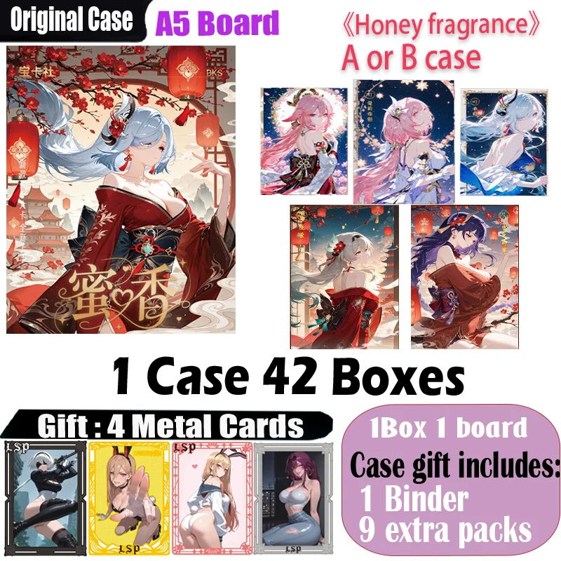 

New A5 Size Acrylic Goddess Card ' Honey Fragrance ' Collection Card CCG Game Board Genshin Doujin Toys Gifts