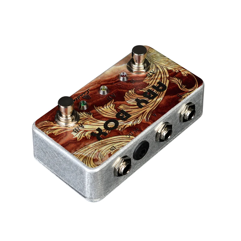 Imagem -04 - Atualizado Landtone Feito à Mão Aby Efeito Guitarra Pedal Caixa Switcher True Bypass Amp Aby Pedal Caixa