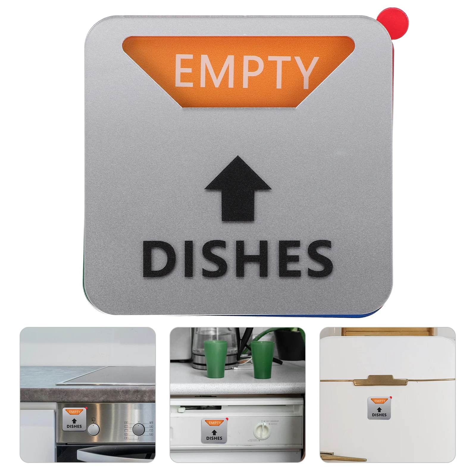 

Dishwasher Status Magnet Clean Dirty Indicator Square Magnetic Tag For Kitchen Appliance Organizer Accessory