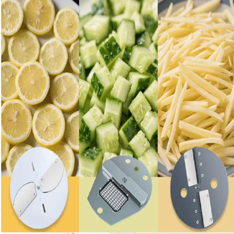 Manufacturer's Hot-Selling Vegetable Cutter Electric Vegetable Chopper For Radish Cucumber And Potato Slicing And Dicing