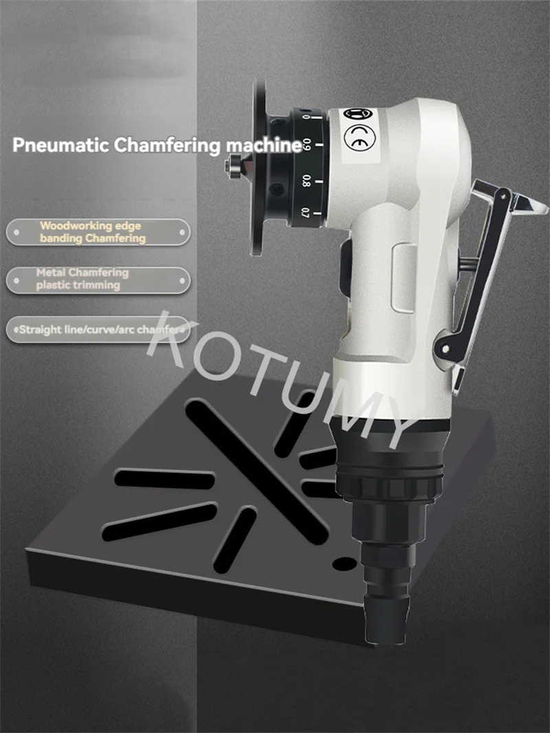 Mini Pneumatic Chamfering Machine 45 Degree Arc Hand-Held Beveling Trimming Machine For Metal Deburring Portable