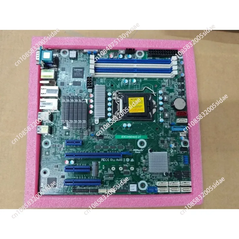 High-end New Main Board Yongqing E3C246D4U2-2T, MATX, IPMI, Dual Port X 5.50 Million Megabit NAS Preferred