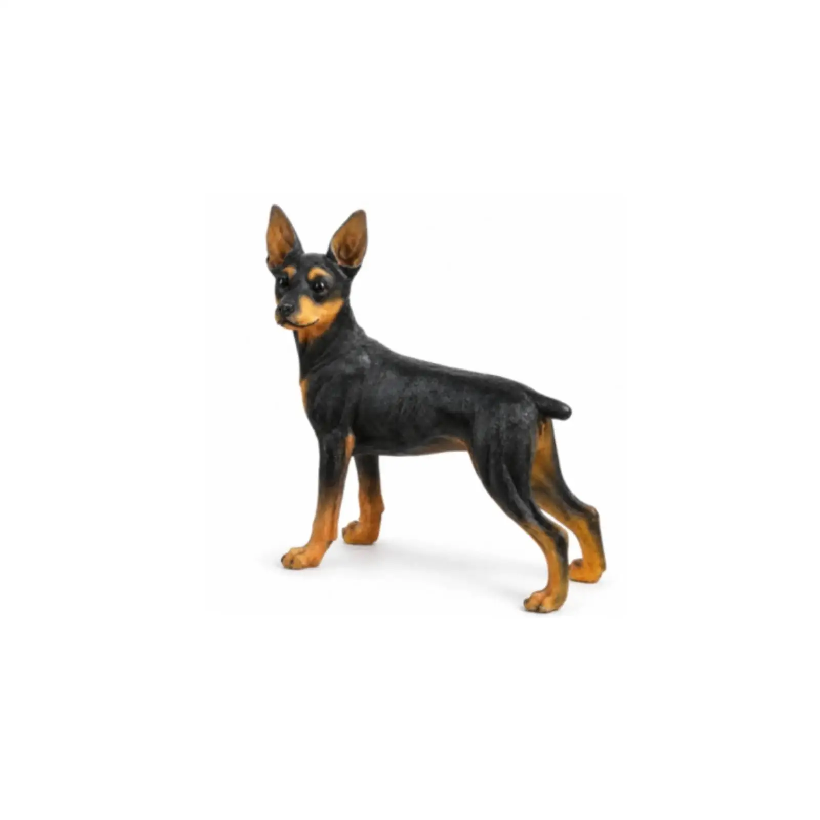 Premium Resin Doberman Figure Decorative Dog Statue Animal Art for Living Room Entryway Interior Styling