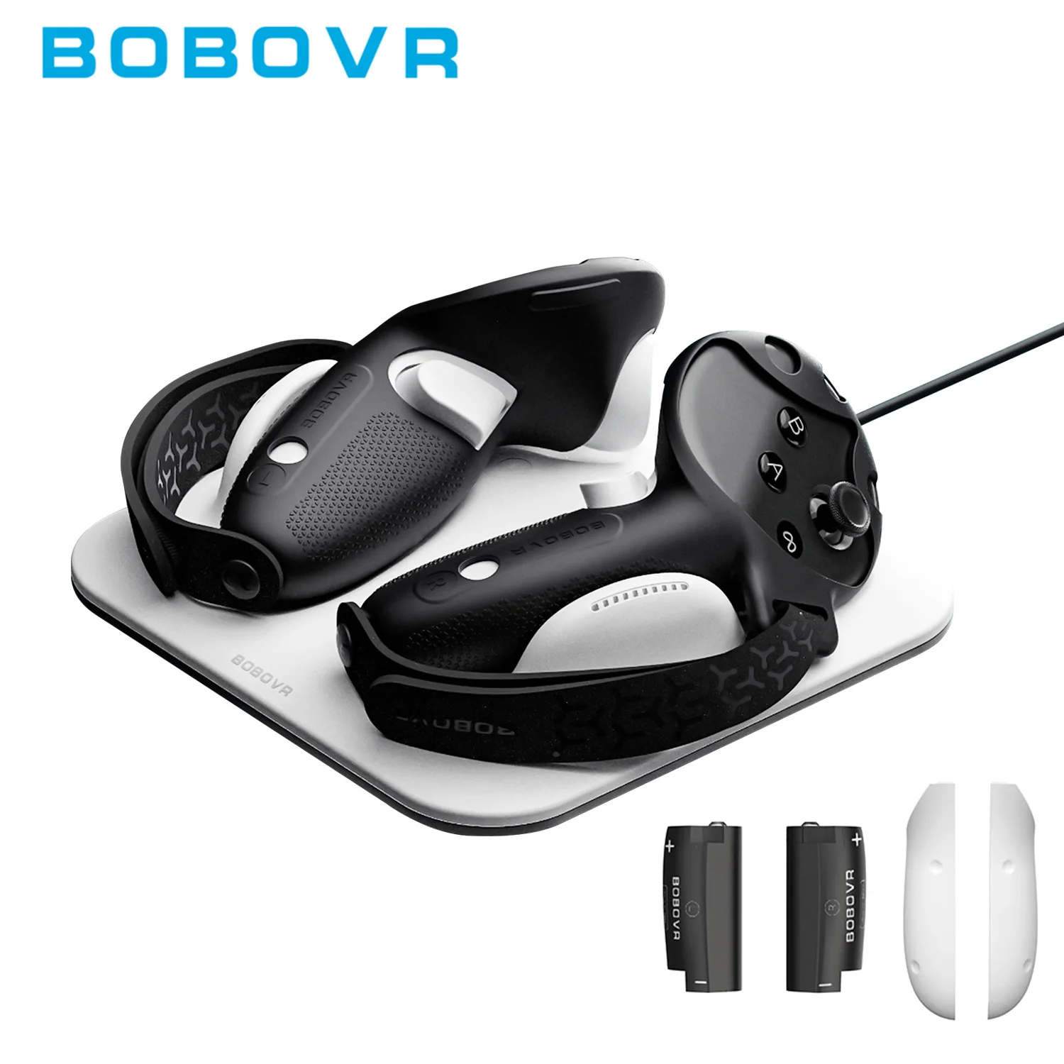 Station de recharge sans fil pour contrôleur BOBOVR CD3 et poignées de contrôleur G3 compatibles avec les contrôleurs Meta Quest 3/3S
