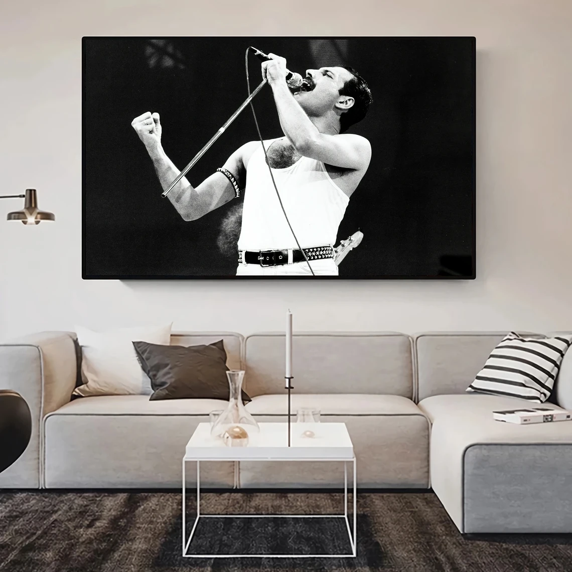 Freddie Mercury Music Star Poster Canvas Art Print Home Decoration Wall Painting ( No Frame )