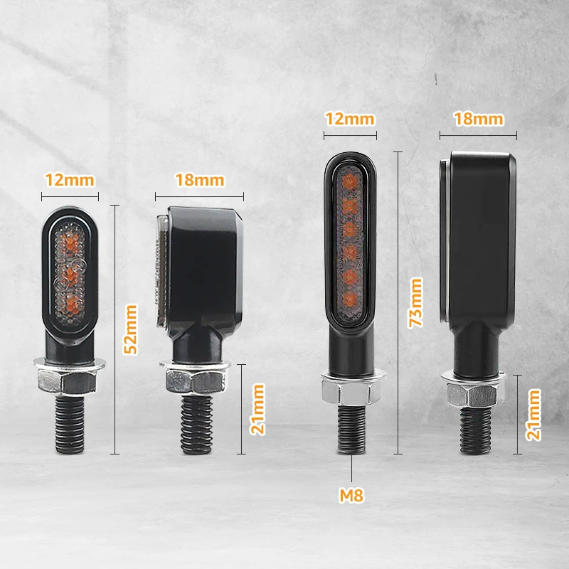 Motorcycle Turn Signal Light 12V Clignotant Moto LED Mini Flashing Indicator Blinker Lamp For Honda For Yamaha For Cafe Racer