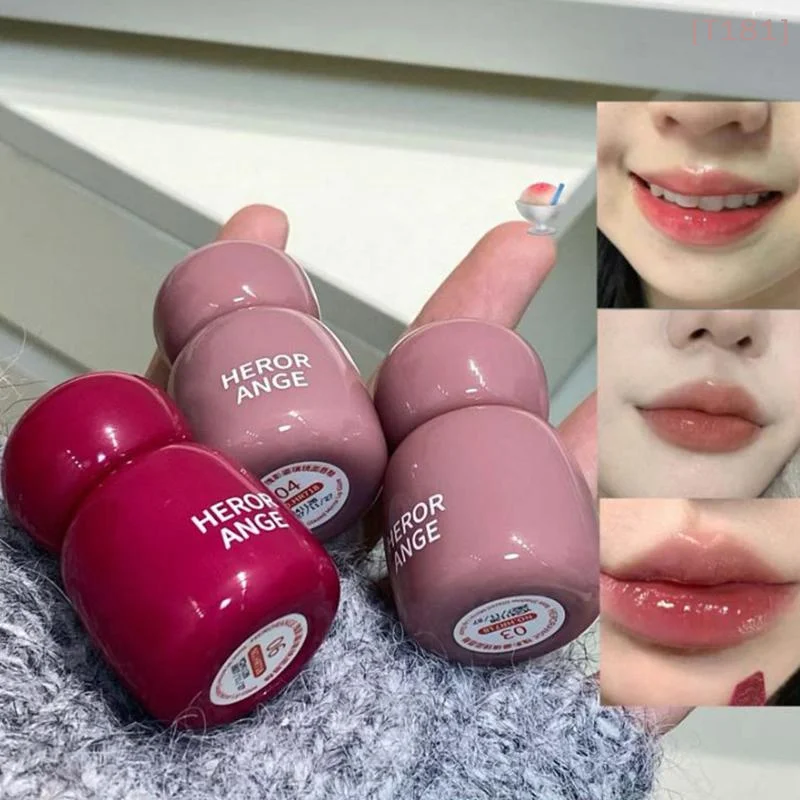 

Глянцевый блеск для губ HERORANGE Mirror Lip Glaze Lasting Water Light Toot, увлажняющий, стойкий, с эффектом помады.