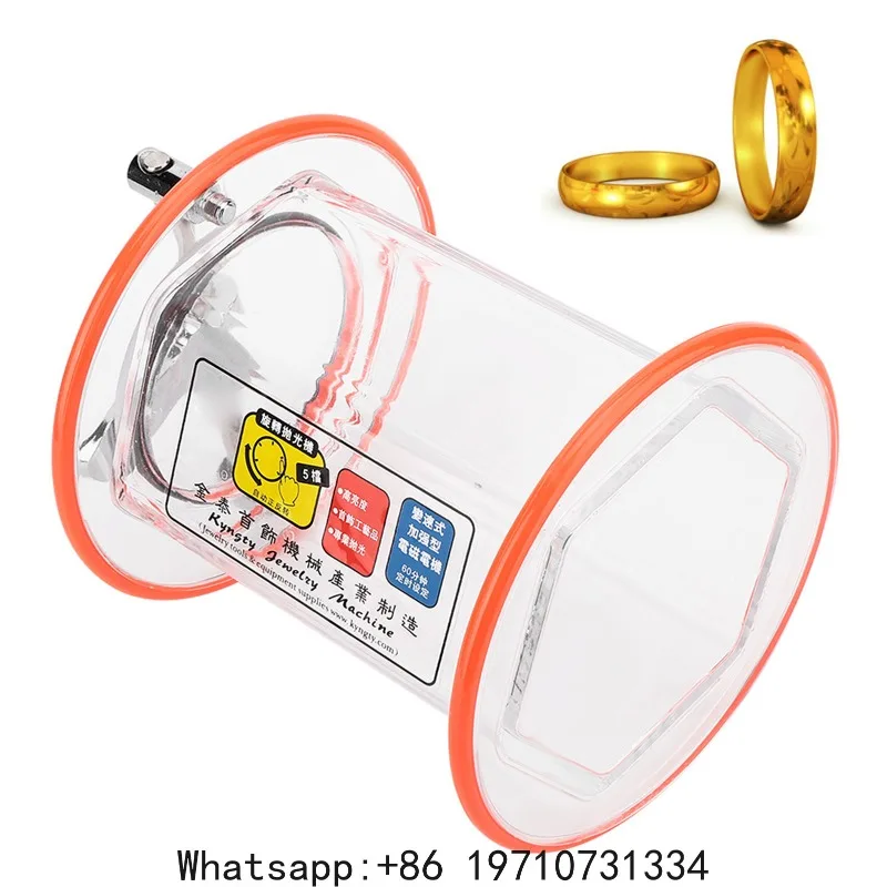 Rotary Jewelry Polishing Machine KT6808 Rolling Drum Rotary Polisher Bucket Jewelry Drum Polishing Machine Rotary Polishing Drum
